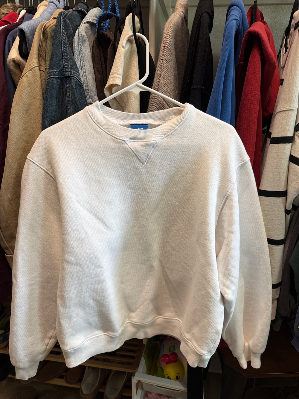 Still here Crewneck White size Small